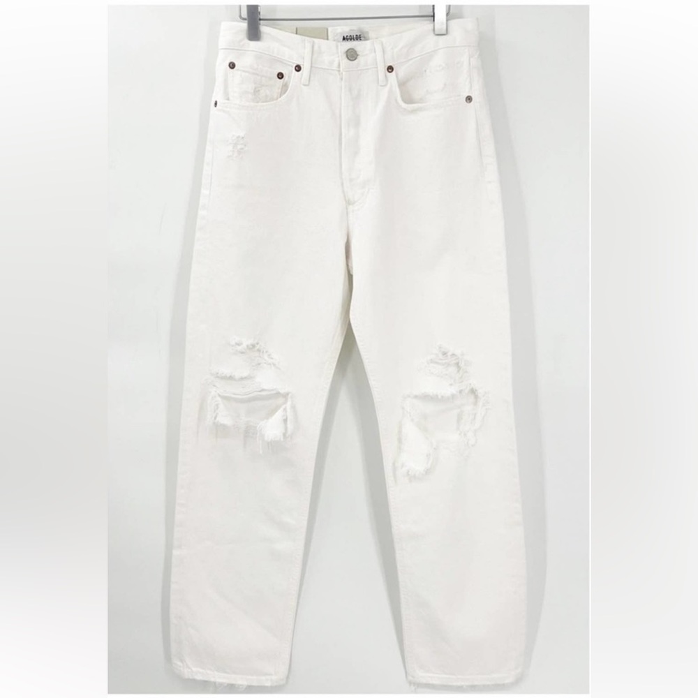 NWT AGOLDE 90s Mid Rise Loose Jeans 27 Vanish Wash
